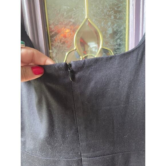 Lauren By  Ralph Lauren Midi Dress Black and White Plus Size 16 With Stretch! - Picture 4 of 6